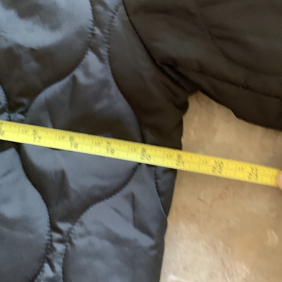 J Crew Quilted Cocoon coat size S‎ black packets winter fall - Picture 10 of 12